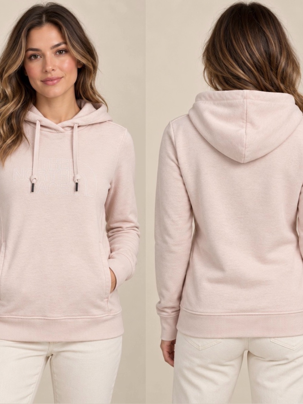 The North Face Women’s Blush Pink Tonal Logo Hoodie Small